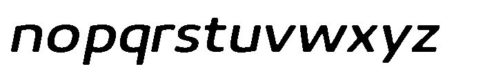 Malisan Soft Medium Sem Exp Italic Font LOWERCASE