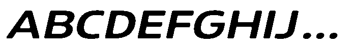 Malisan Soft Sem Bold Exp Italic Font UPPERCASE