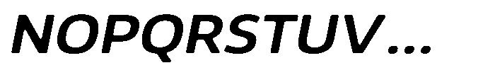 Malisan Soft Sem Bold Sem Exp Italic Font UPPERCASE