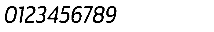 Malisan Soft Sem Condensed Italic Font OTHER CHARS