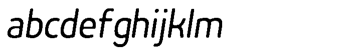 Malisan Soft Sem Condensed Italic FONT