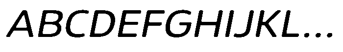Malisan Soft Sem Exp Italic Font UPPERCASE