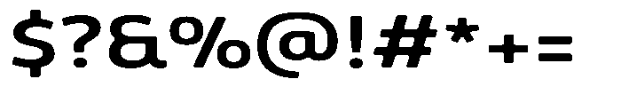 Malisan Soft Semi Bold Expanded Font OTHER CHARS