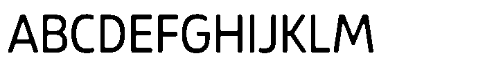 Malisan Soft Semi Condensed Font UPPERCASE