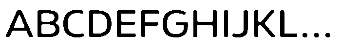 Malisan Soft Semi Expanded Font UPPERCASE