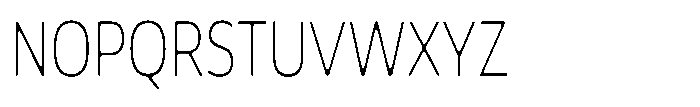 Malisan Soft Thin Condensed Font UPPERCASE