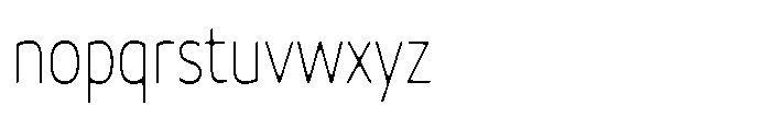 Malisan Soft Thin Condensed Font LOWERCASE