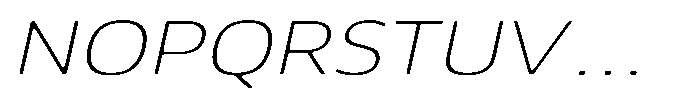 Malisan Soft Thin Exp Italic Font UPPERCASE