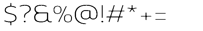 Malisan Soft Thin Expanded Font OTHER CHARS