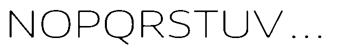 Malisan Soft Thin Expanded Font UPPERCASE