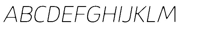 Malisan Soft Thin Italic Font UPPERCASE