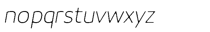 Malisan Soft Thin Italic Font LOWERCASE