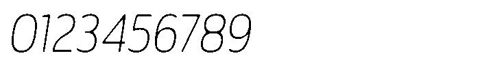Malisan Soft Thin Sem Condensed Italic Font OTHER CHARS