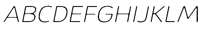 Malisan Soft Thin Sem Exp Italic Font UPPERCASE