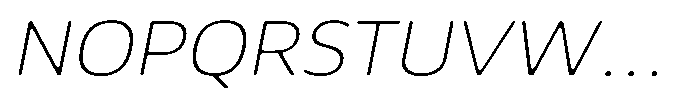 Malisan Soft Thin Sem Exp Italic Font UPPERCASE