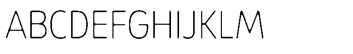 Malisan Soft Thin Semi Condensed Font UPPERCASE