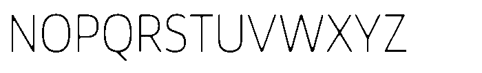 Malisan Soft Thin Semi Condensed Font UPPERCASE
