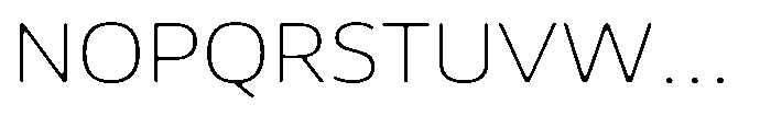 Malisan Soft Thin Semi Expanded Font UPPERCASE