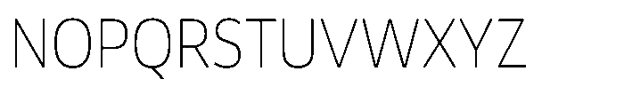 Malisan Thin Semi Condensed Font UPPERCASE