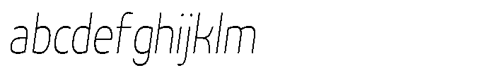 Malisan Thin Slant Condensed FONT
