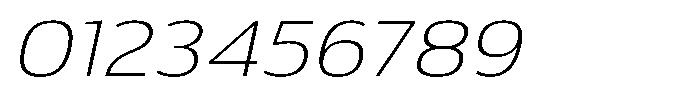 Malisan Thin Slant Expanded Font OTHER CHARS