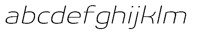 Malisan Thin Slant Expanded FONT