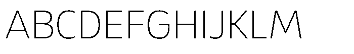 Malisan Thin Font UPPERCASE