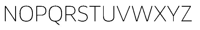 Malisan Thin Font UPPERCASE