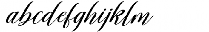 Maliska Script Regular Font LOWERCASE