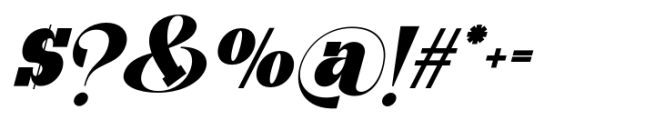 Malkiya  Italic Font OTHER CHARS