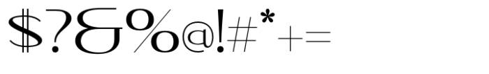 Malkone Extra Light Font OTHER CHARS