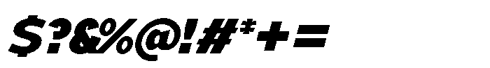 Mallard Black Oblique Font OTHER CHARS
