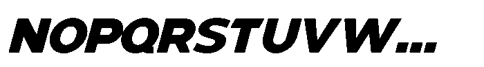 Mallard Black Oblique Font UPPERCASE