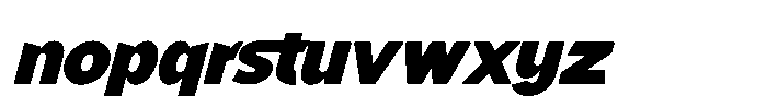 Mallard Black Oblique Font LOWERCASE
