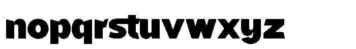 Mallard Black Font LOWERCASE
