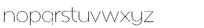 Mallard Hairline Font LOWERCASE