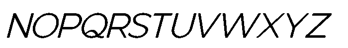 Mallard Light Oblique Font UPPERCASE