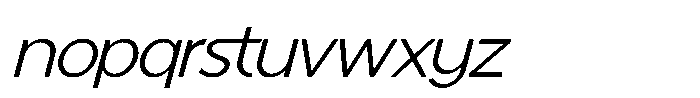 Mallard Light Oblique Font LOWERCASE