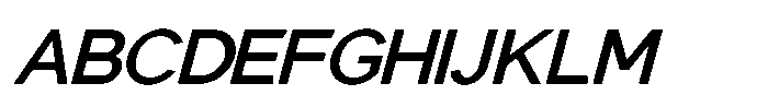 Mallard Medium Oblique Font UPPERCASE