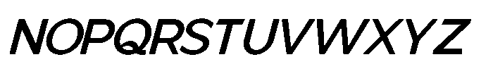 Mallard Medium Oblique Font UPPERCASE