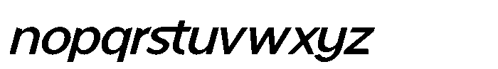 Mallard Medium Oblique Font LOWERCASE