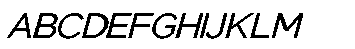 Mallard Oblique Font UPPERCASE