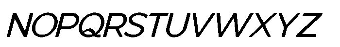 Mallard Oblique Font UPPERCASE