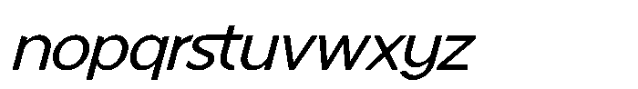 Mallard Oblique Font LOWERCASE