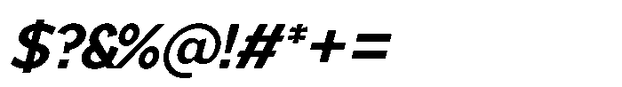 Mallard Semibold Oblique Font OTHER CHARS