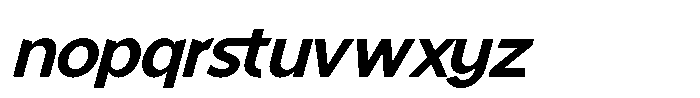 Mallard Semibold Oblique Font LOWERCASE