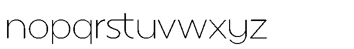 Mallard Thin Font LOWERCASE