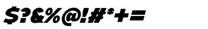 Mallard Ultra Oblique Font OTHER CHARS