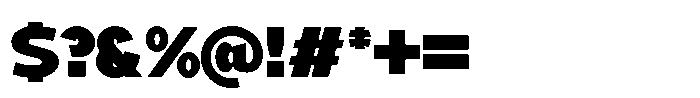 Mallard Ultra Font OTHER CHARS