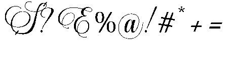 Mallestian Script Bold Regular Font OTHER CHARS